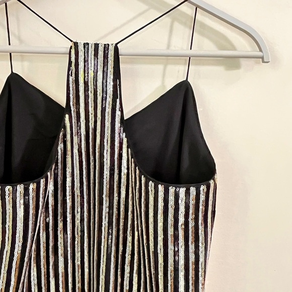 NWT CeCe Sequin Stripe Slip Dress - Picture 7 of 16